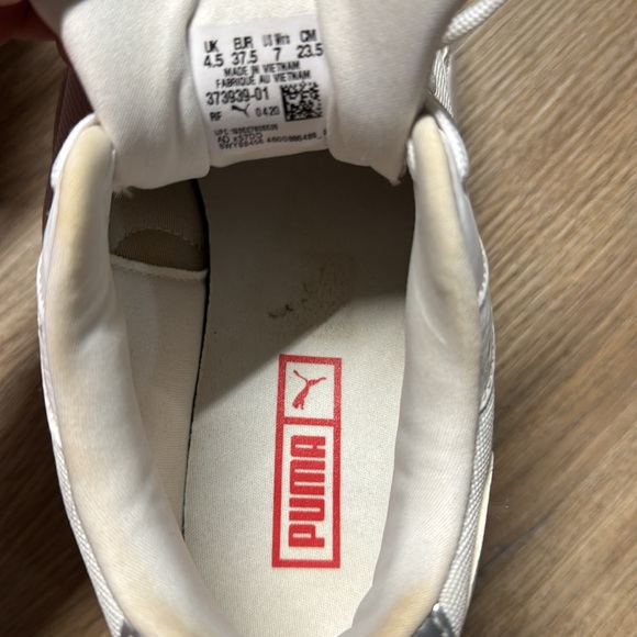 Puma Pulsar Wedge Tech Glam Women’s Sneaker Size 7 in White - Picture 4 of 4